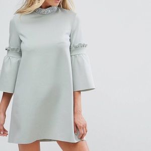 ASOS Embellished Trim Shift Dress